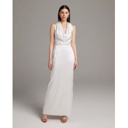 Bridal Convertible Halter Dress - Ivory