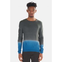 Dip Dye Cashmere Sweater - Blu/Grigio