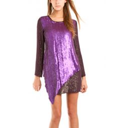 Sequin Embellished Dress - Purple