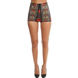 Camilla High Waisted Tailored Shorts - Dance Of The Dead