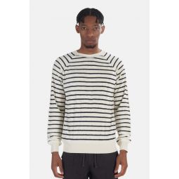 Cunha Towel Sweatshirt - Navy Stripe