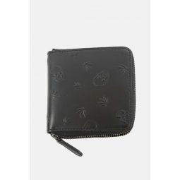 Leather Square Wallet - Black