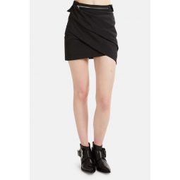 Lizzie Multi Zip Skirt - Track Black