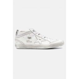 Mid Star Sneaker - Optic White/Silver Laminated Heel