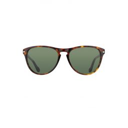 Unisex Persol Classic Round Sunglasses - Tortoise