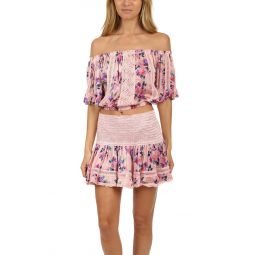 Loulou Print Top - Pink Washed