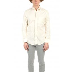 Pinpoint Button Down - Ivory