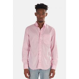 Pinpoint Button Down Shirt - Pink Pinpoint