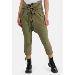 Rolled Waist Cargo Pant - Olive