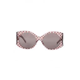 Stella McCartney Rectangle Orcirrd Sunglasses - Transparent/Grey