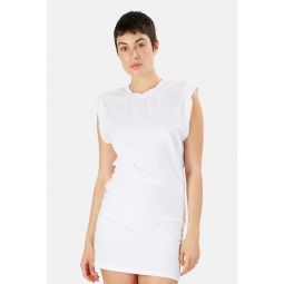 Substance Padded Muscle Dress - White