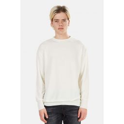 Tencel Stretch Crewneck Sweatshirt - White