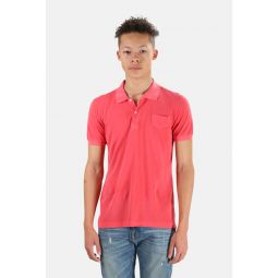 Pique Polo - Washed Red