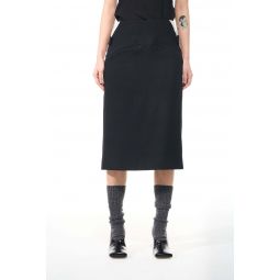 Wool Skirt - black