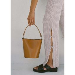 Mini Bucket Bag - Tan Croc