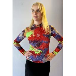 Neon Mix Long Sleeve - Red Multi