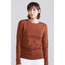 Long Sleeve T Shirt - Rust