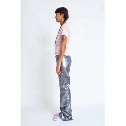 Puddle Flare Pants - Silver