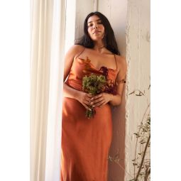 Whimsy + Row Camille Dress - Rust