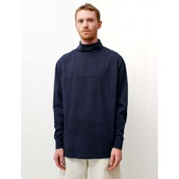 High Collar Sweatshirt - Midnight Navy