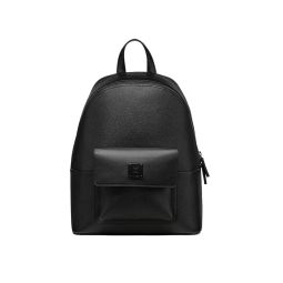 Stark Embossed Spanish Leather Backpack - Black