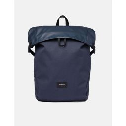 Alfred Rolltop Polycotton Backpack - Navy Blue