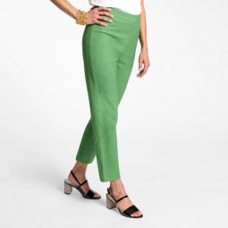 Lucy Stretch Cotton Pant - Green