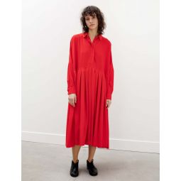 Womens Waga Box Dress - Voile Red
