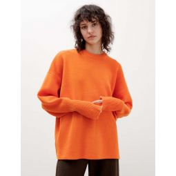 Wool Milan Top - Orange