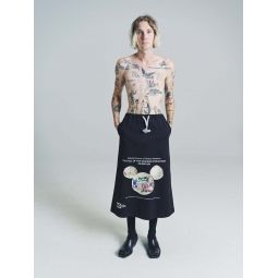 Hero Printed Skirt - Black