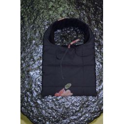 Quilted Garden Rose Bag - Black