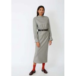 Rizolli Dress - Geometric Print/Olive