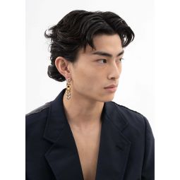 Single Link Earring - Silver/Gold