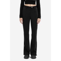 Arc Splicing Flared Trousers - Black