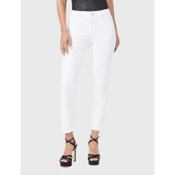 Cindy High Rise Straight Jean - White Noise