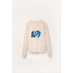 Organic Pima Cotton Sweatshirt - Blue Doves