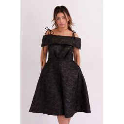 Amoura Dress - Black Jacquard