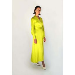 Adelaide Midi Dress - Chartreuse
