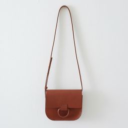 mini logan bag - saddle brown