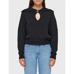 Knit Polo Pullover - Noir Black