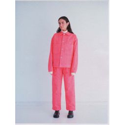 Canvas Coverall Jacket - Carnation