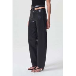 RECYCLED LEATHER BROKEN WAISTBAND Pant - DETOX