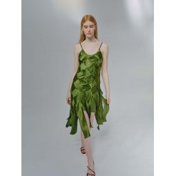 Magda Dress - Grass Green