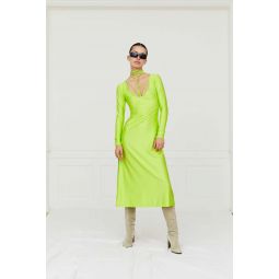Nikola Dress - Neon Green