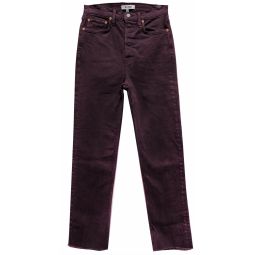 70s Stove Pipe Jean - Washed Plum