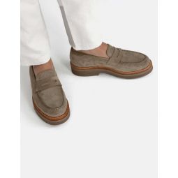 Peter Loafer Suede Leather - Natural Sand