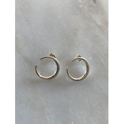Eternal Tusk Earring - 14k White Gold