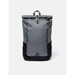 Arvid Recycled Poly Rolltop Backpack - Multi Dark Grey