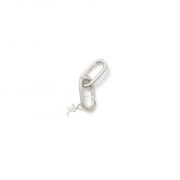 Earring W/ 2 Chain Shackles - Silver