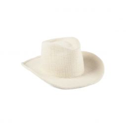 Sandy Western Hat - Ivory Tweed
